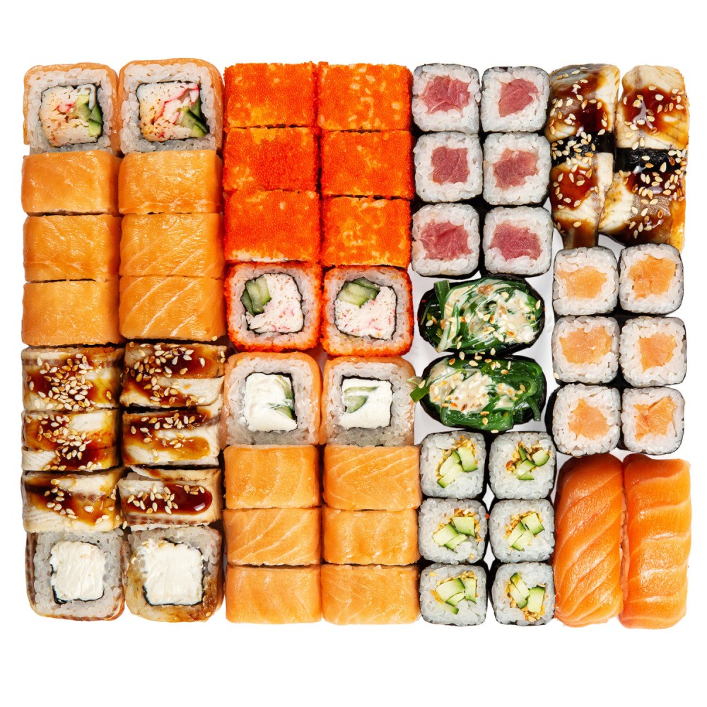 Большие наборы суши роллы фото 29